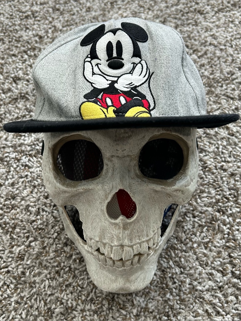 Rare Vintage Mickey Mouse Official Disney Snapback Hat - Retro Style!